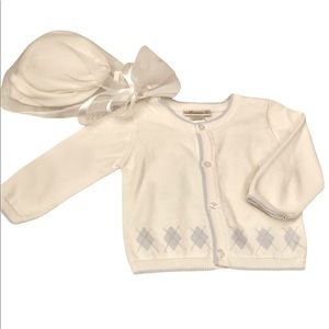 Miniclasix Baby Cardigan & Hat 2pc Set NWT